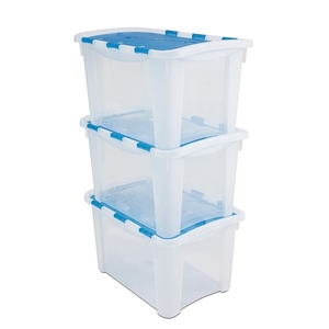 HomeBox25 plastic storage box with hinged lid 32.2 x 46.5 x 28 cm Photo 8