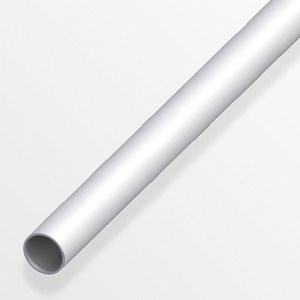 Σωλήνας στρογγυλός από ανοδιωμένο αλουμίνιο ασημί 12 x 1 mm, 2 M