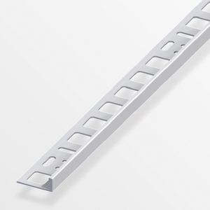 Multi-purpose aluminum corner tile profile silver 8 x 21 mm, 1 M