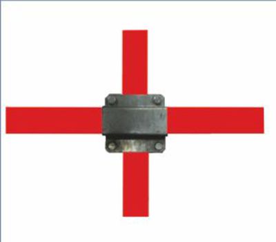 Omega Square Cross Connection for hollow beam 4040 40x40