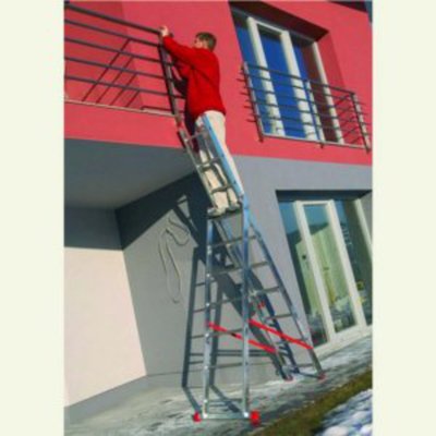 Aluminum ladder professional single triple Photo 2