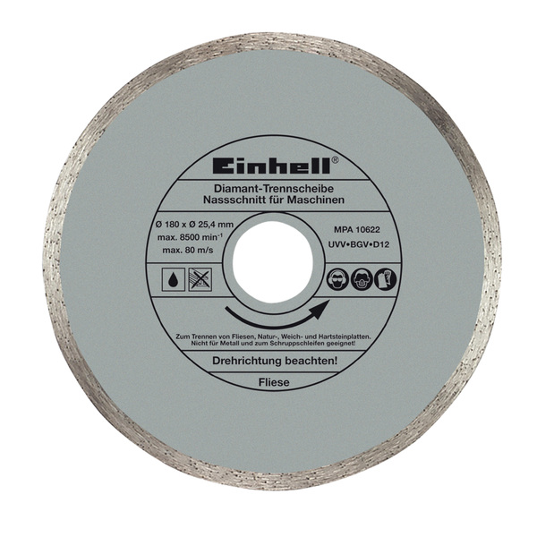 Einhell Διαμαντόδισκος Ø180 x Ø 25,4 mm για κωδ. 4301163