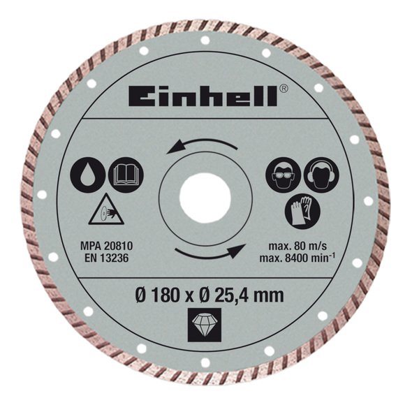Einhell Διαμαντόδισκος Ø180 x Ø 25,4 mm για κωδ.4301163