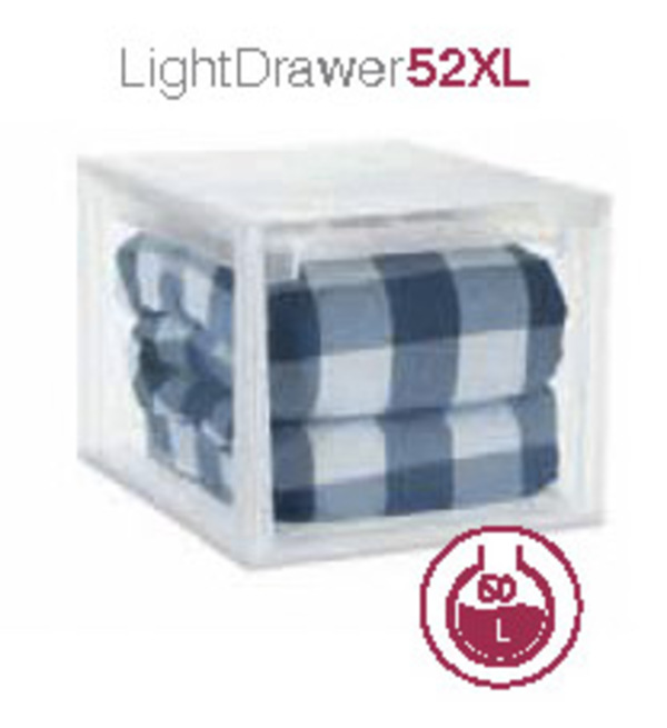 Κουτί Αποθήκευσης  Πλαστικό με Καπάκι Terry LightDrawer52XL