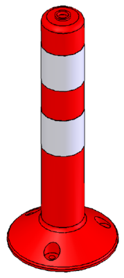 Plastic pillar simple 45cm PARK-DH-FP-1-45