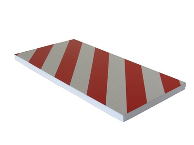 Self Adhesive Notched Foam Guard with Red and White Reflective Stripes PARK-FSWP5025RW Photo 2